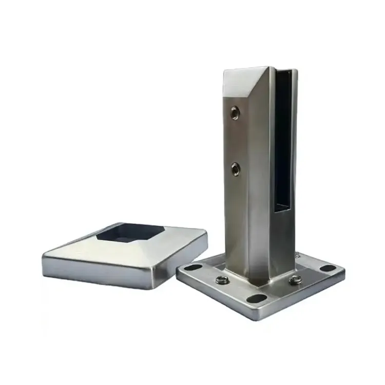 調節可能なガラス手すりの差し込み口